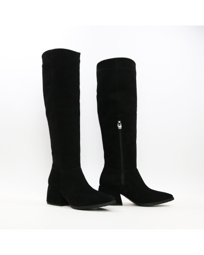 Прямі чоботи на підборах Арт. 657-14/w324Ок