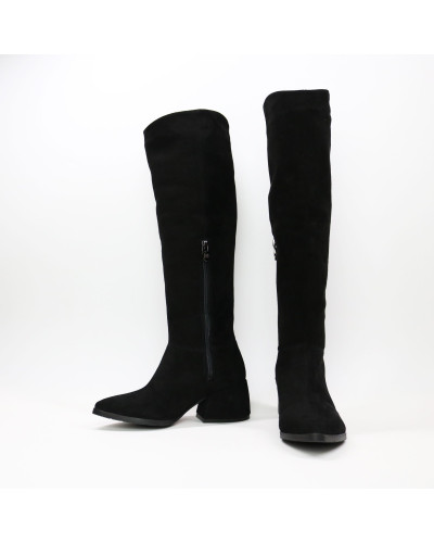 Прямі чоботи на підборах Арт. 657-14/w324Ок