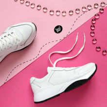 Белые кожаные кроссовки Арт. Т-3/21974