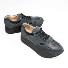 Кросівки з сірої замші Арт. 15-2/21873