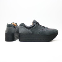 Кросівки з сірої замші Арт. 15-2/21873