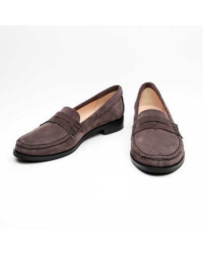 Мокасины из замши цвета какао Арт. 05-10(Mar4)