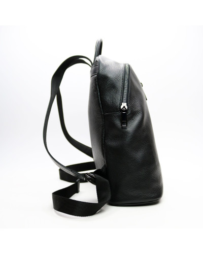 Рюкзак з м'якої шкіри чорного кольору Арт. YS-2878