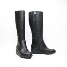 Чоботи на танкетці з натуральної шкіри Арт.30-1(Ir3)