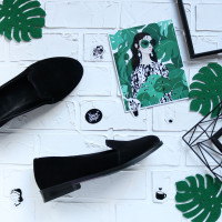 Сліпери із чорної замші Арт. 05-3К(Mr4)