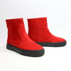 Ботинки из красного нубука Арт. 12-19/21852