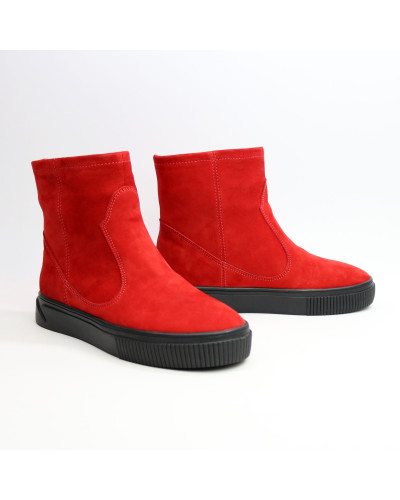 Ботинки из красного нубука Арт. 12-19/21852
