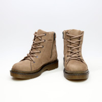 Ботинки со шнуровкой из нубука бежевого цвета Арт. As-4/025