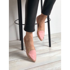 Балетки з велюру відтінку персик Арт.: 17-7