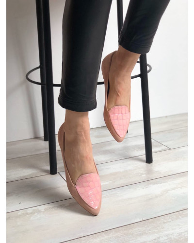 Балетки з велюру відтінку персик Арт.: 17-7
