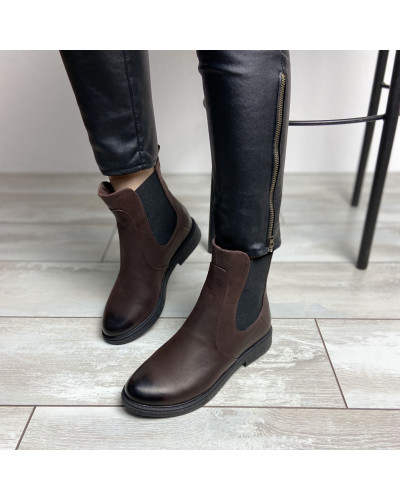 Челсі з натуральної шкіри з ефектом потертості Арт. 12-1(Sn4)