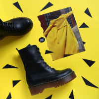 Чорні шкіряні черевики Арт. 12-30/22б/ф