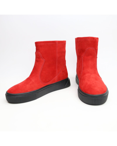 Ботинки из красного нубука Арт. 12-19/21852