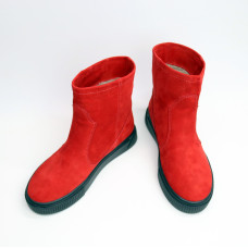 Ботинки из красного нубука Арт. 12-19/21852