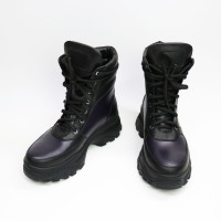 Ботинки со шнуровкой из черной кожи со вставками Арт. As-2/247