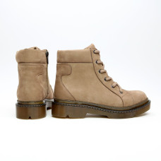 Ботинки со шнуровкой из нубука бежевого цвета Арт. As-4/025