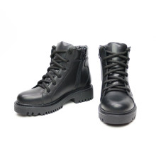 Ботинки со шнуровкой из кожи черного цвета Арт. As-4/21855