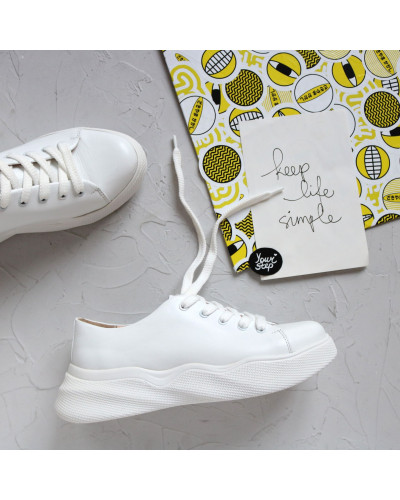 Кеди із білої шкіри Арт. T-1/195