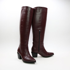 Класичні чоботи зі шкіри на підборах Арт. 657-12/57