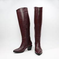 Класичні чоботи зі шкіри на підборах Арт. 657-12/57