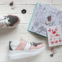 Кросівки зі шкіри та замші Арт. Kr-3/21970