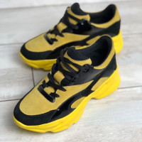 Кросівки жовтого кольору Арт. Kr-2/188