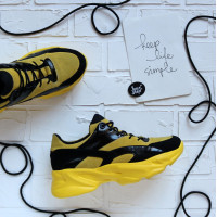 Кросівки жовтого кольору Арт. Kr-2/188