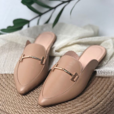 Мюлі із карамельної шкіри Арт. 17-9-2578