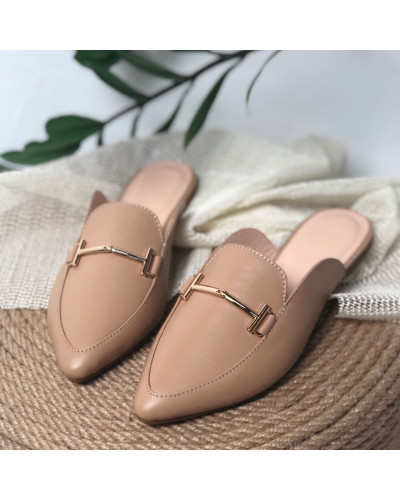 Мюлі із карамельної шкіри Арт. 17-9-2578