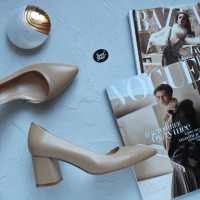 Туфлі-човники з карамельної шкіри Арт. 657-2/47Ок