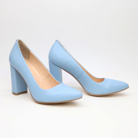 Туфлі-човники блакитного кольору Арт. 35-1/44Ок