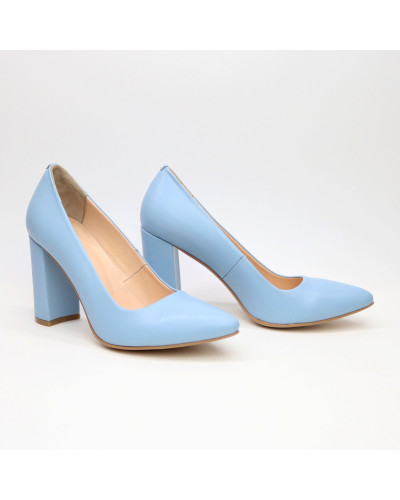 Туфлі-човники блакитного кольору Арт. 35-1/44Ок