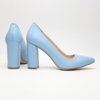 Туфлі-човники блакитного кольору Арт. 35-1/44Ок