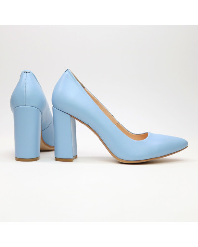 Туфлі-човники блакитного кольору Арт. 35-1/44Ок