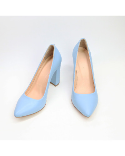 Туфлі-човники блакитного кольору Арт. 35-1/44Ок