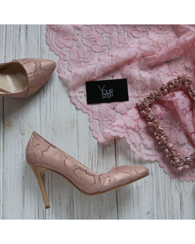 Туфлі-човники з принтом під пітон Арт. 35-9Os