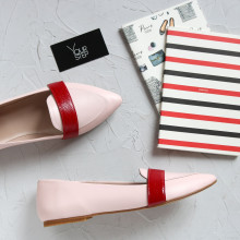 Балетки зі шкіри в стилі лоферів Арт.: 17-7П