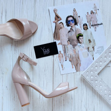 Рожеві лакові босоніжки Арт. 95-11/24Ок