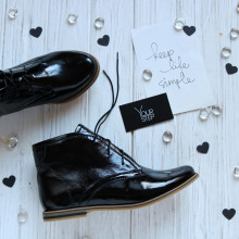 Чорні лакові черевики Арт. 12-5/12