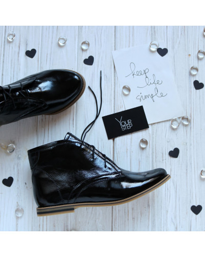 Чорні лакові черевики Арт. 12-5/12