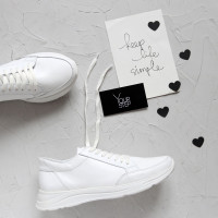 Кросівки із білої шкіри Арт. Om-2/180