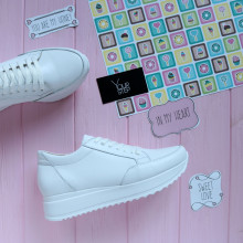 Білі шкіряні кеди Арт. Om-2/21869