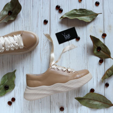 Кеди із карамельної шкіри Арт. T-1/195-Rb