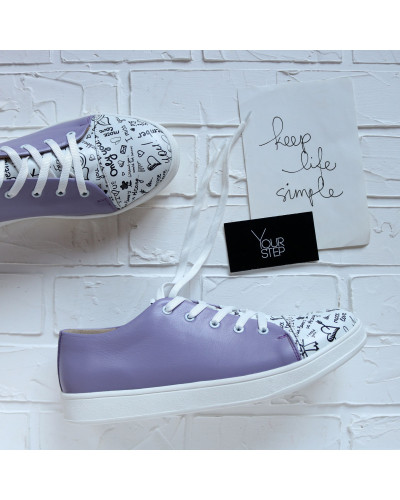 Кеди із натуральної шкіри Арт. Em-1