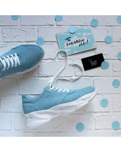 Кросівки блакитного кольору Арт. Kr-4/188