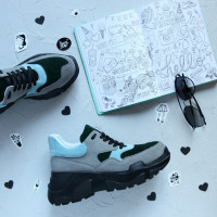 Кросівки з сірої замші Арт. 218-1/21950