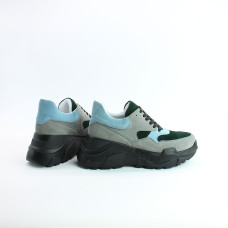 Кросівки з сірої замші Арт. 218-1/21950