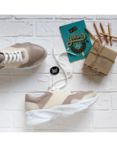 Бежеві кросівки Арт. Kr-4/188