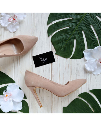 Туфлі-човники з натуральної замші Арт. 35-1/60Ок