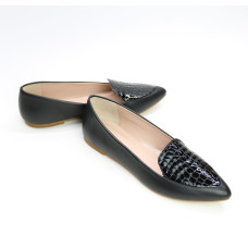 Шкіряні балетки чорного кольору Арт.: 17-7